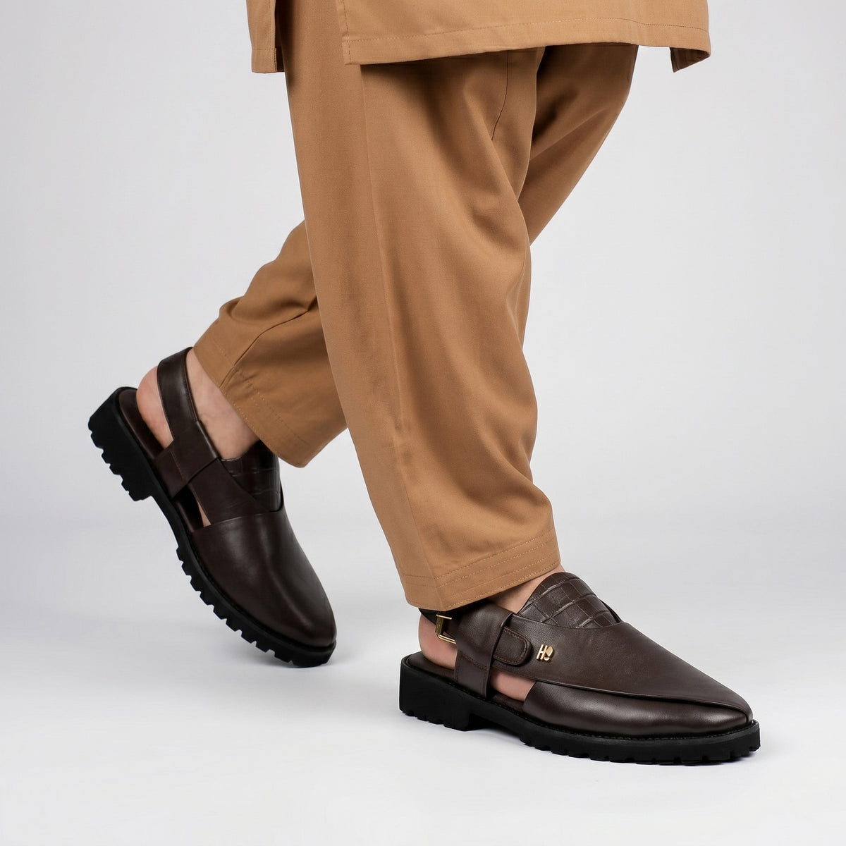 SPLIT LEATHER COMFORT SANDAL - Hi-Street
