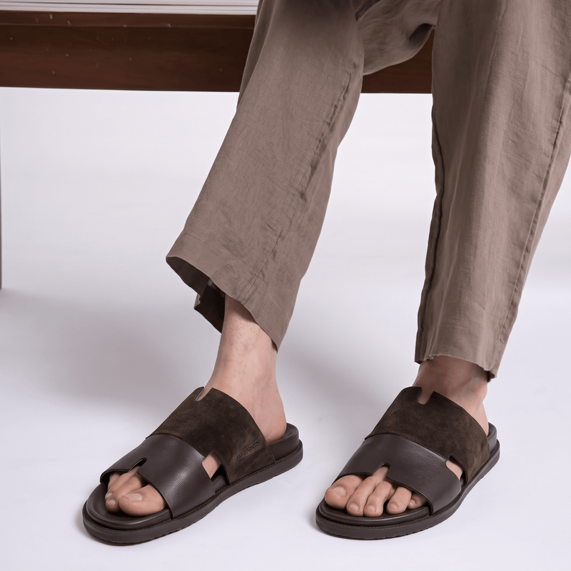 SPLIT LEATHER EVA SLIPPER - Hi-Street