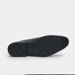 SPLIT LEATHER LACE UP BLACK SHOES - Hi-Street