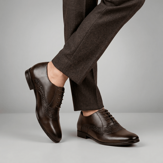 SPLIT LEATHER LACE UP SHOES - Hi-Street