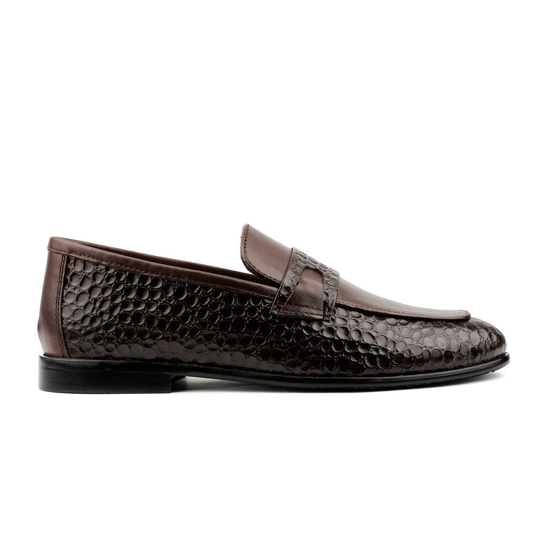 SPLIT LEATHER TEXTURED SHOES - Hi-Street