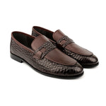 SPLIT LEATHER TEXTURED SHOES - Hi-Street