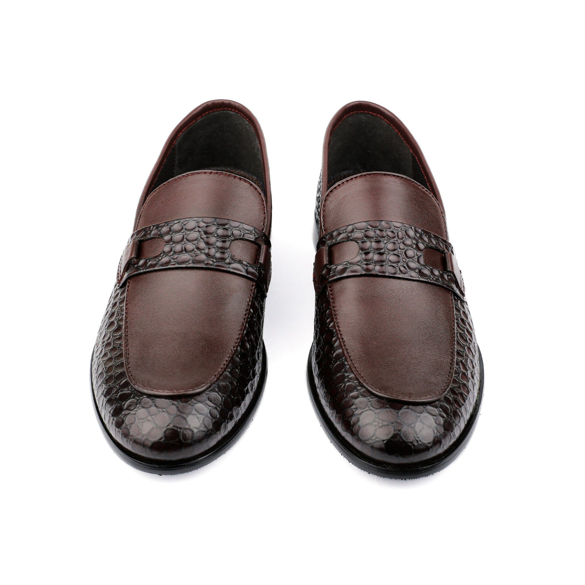 SPLIT LEATHER TEXTURED SHOES - Hi-Street