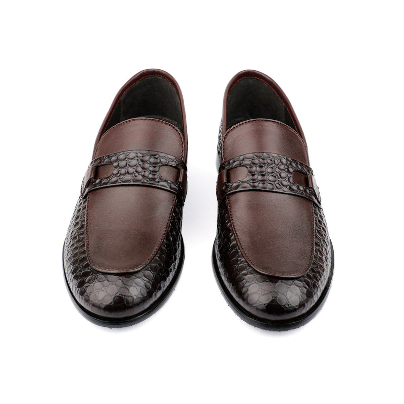 SPLIT LEATHER TEXTURED SHOES - Hi-Street
