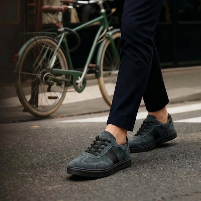 SPLIT SUEDE LEATHER SNEAKER - Hi-Street