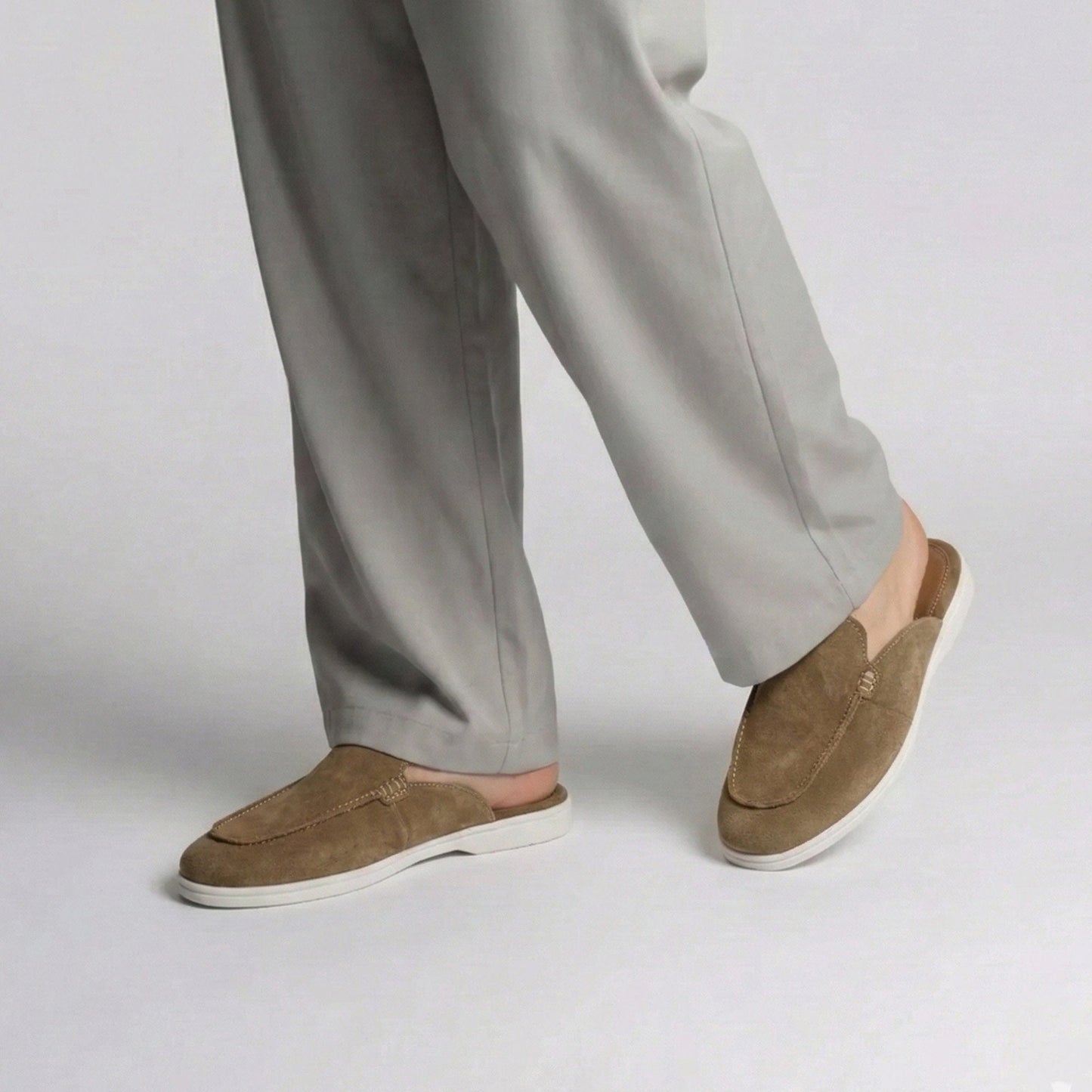 SUEDE LEATHER COMFY MULE - Hi-Street