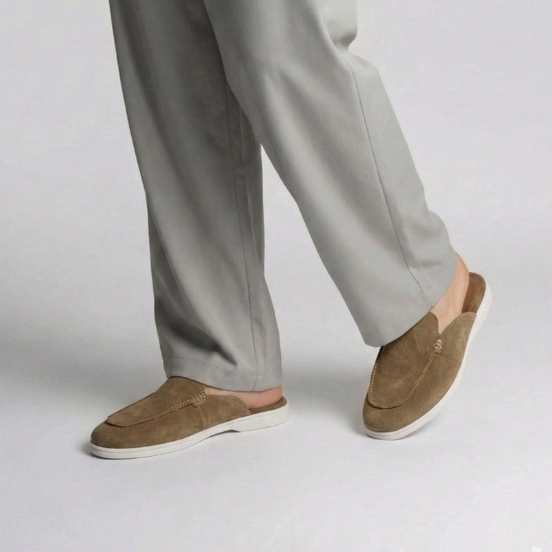 SUEDE LEATHER COMFY MULE - Hi-Street