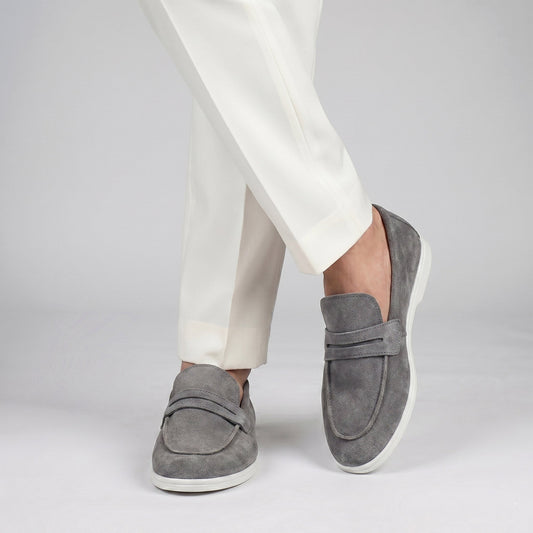 SUEDE LEATHER LOAFERS - Hi-Street