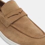 SUEDE LEATHER LOAFERS CAMEL - Hi-Street