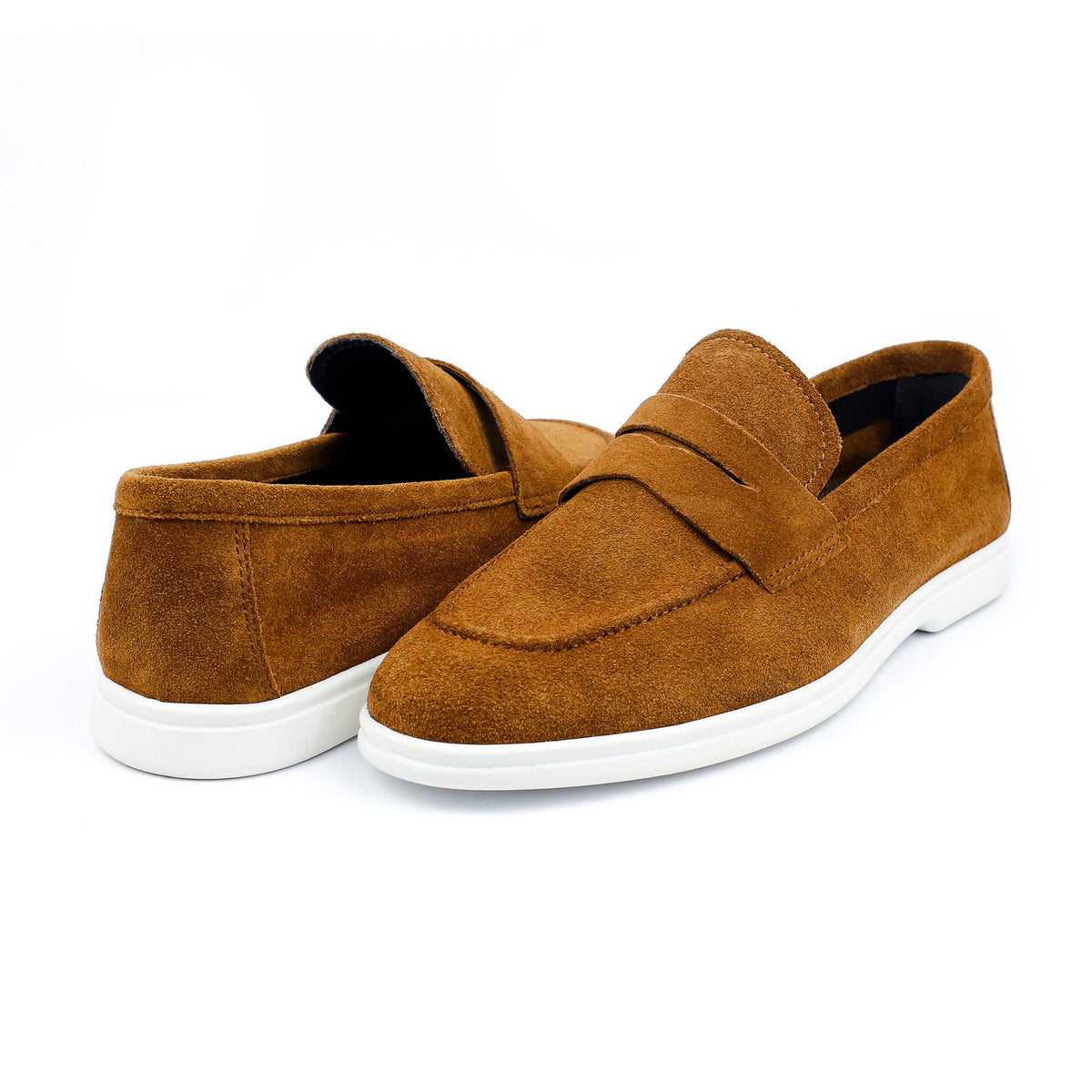 SUEDE LEATHER OLD MONEY SHOES - Hi-Street