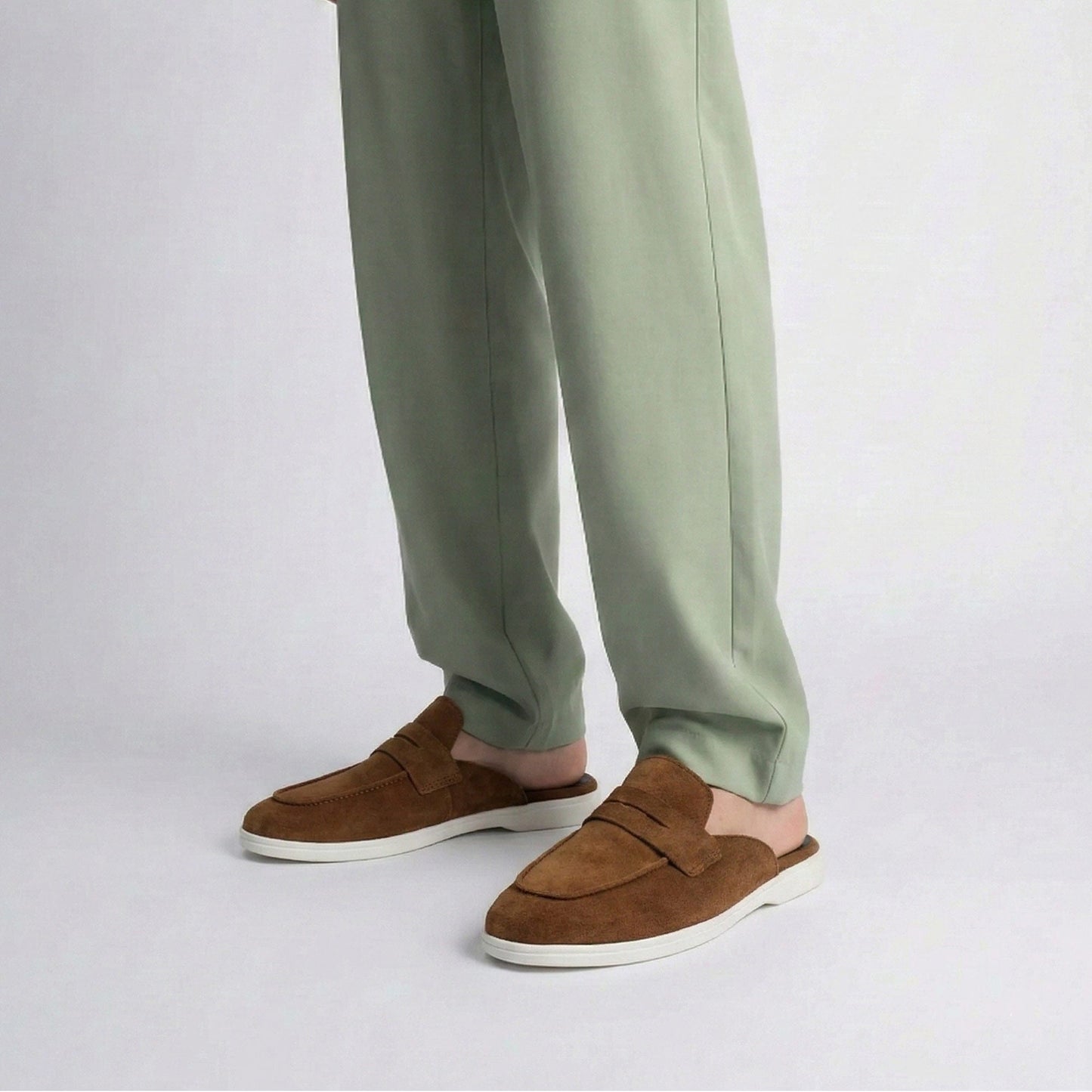 SUEDE LEATHER SUMMER MULE - Hi-Street