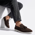 SUEDE LEATHER TASSEL LOAFER - Hi-Street