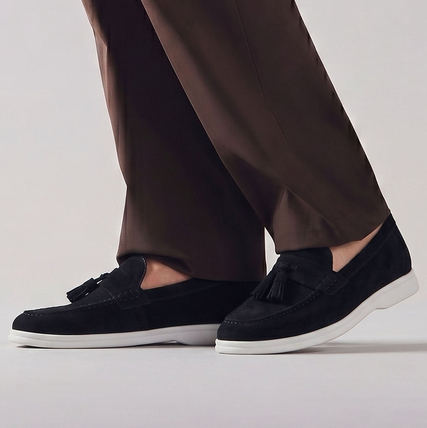 SUEDE LEATHER TASSEL SHOES - Hi-Street