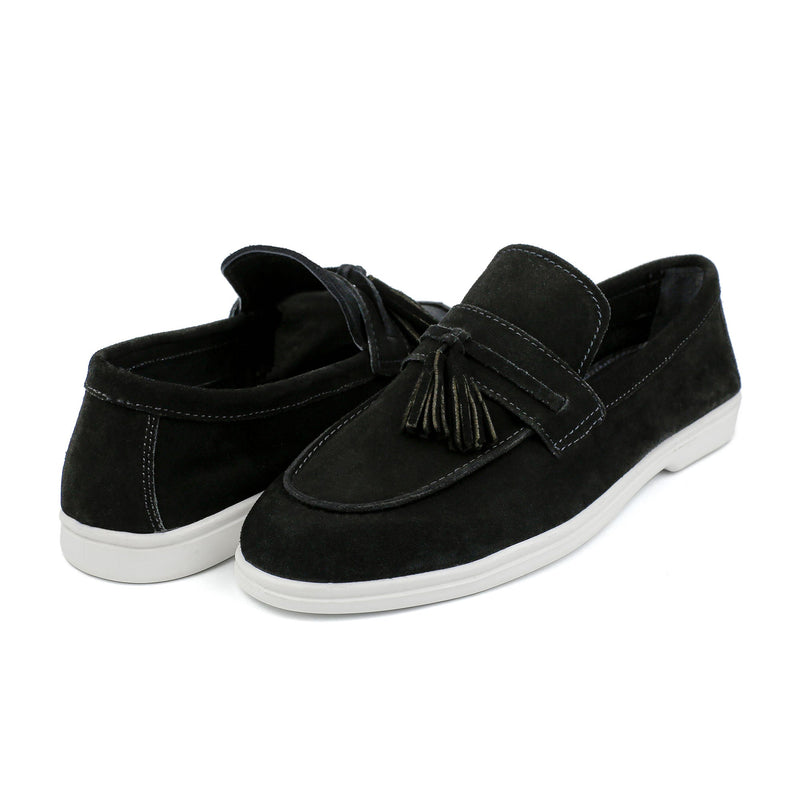 SUEDE LEATHER TASSEL SHOES - Hi-Street
