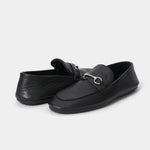 TEXTURE SOFT LEATHER SHOES WITH BUCKLE - Hi-Street