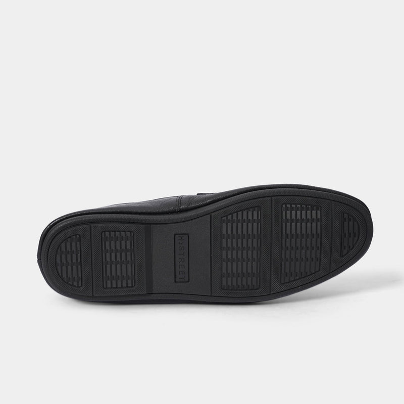 TEXTURE SOFT LEATHER SHOES WITH BUCKLE - Hi-Street