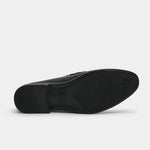 TEXTURED LEATHER BLACK SHOES - Hi-Street