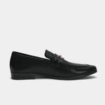 TEXTURED LEATHER BLACK SHOES - Hi-Street