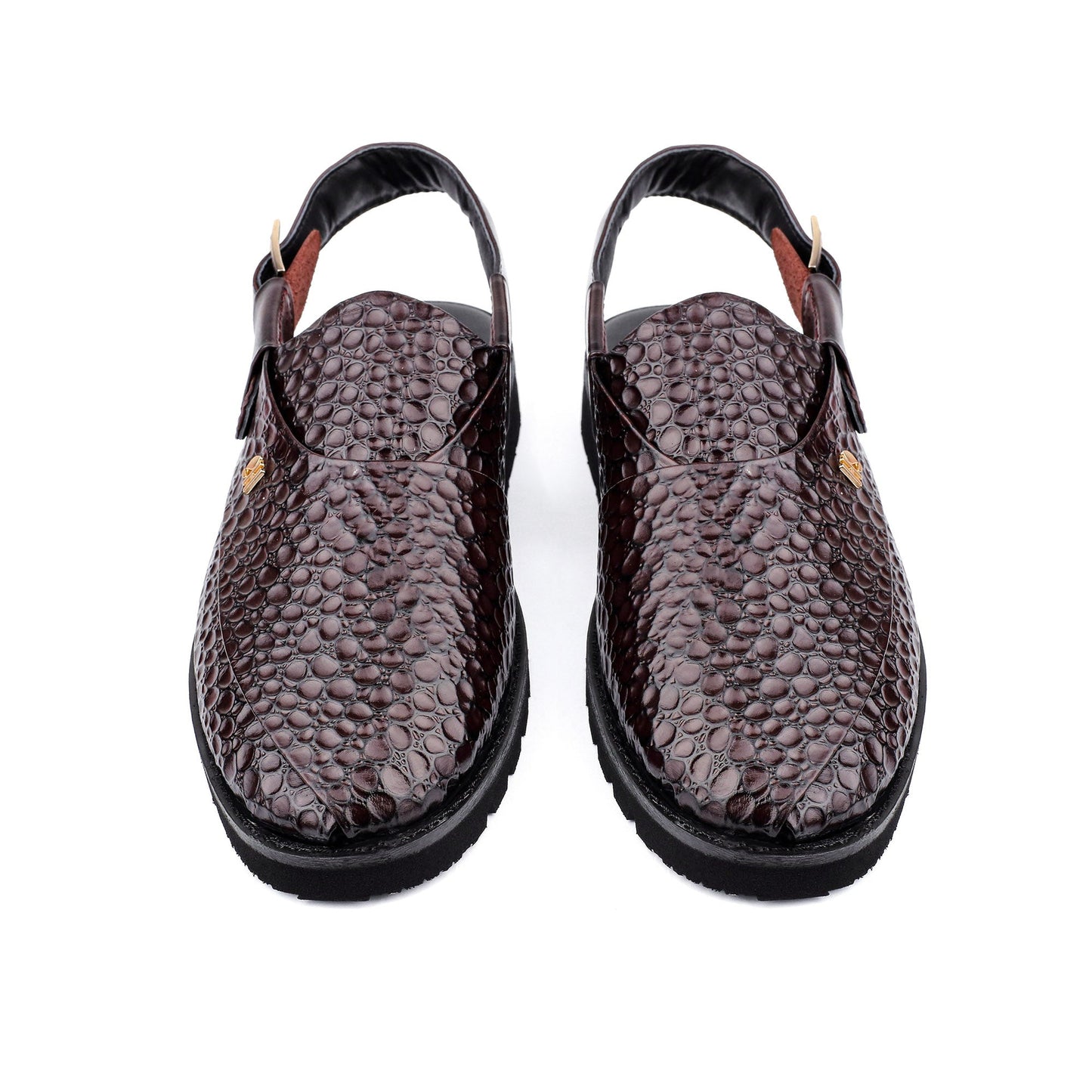 TEXTURED LEATHER COMFORT SANDAL - Hi-Street