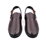 TEXTURED LEATHER COMFORT SANDAL - Hi-Street