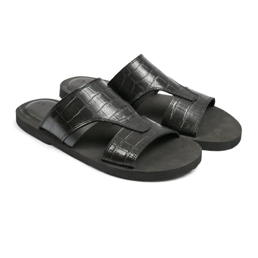 TEXTURED LEATHER SLIPPER - Hi-Street