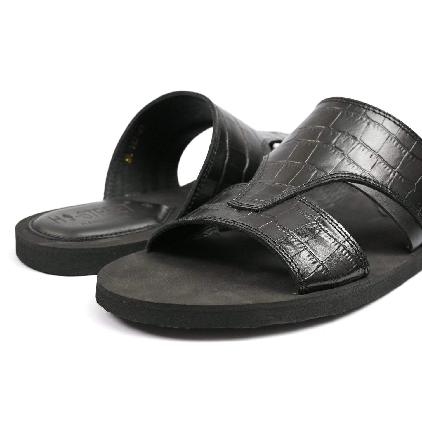 TEXTURED LEATHER SLIPPER - Hi-Street