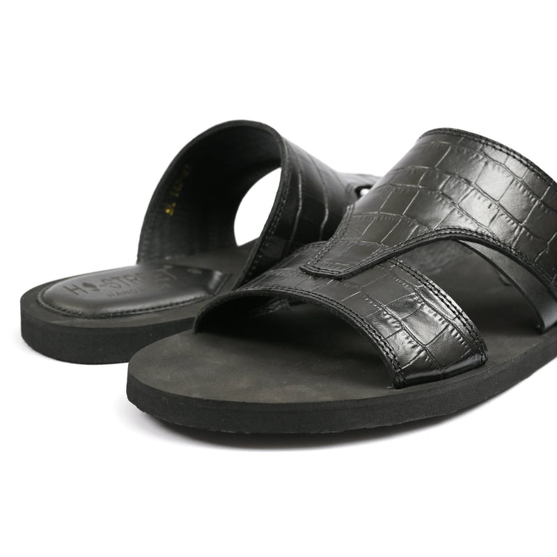 TEXTURED LEATHER SLIPPER - Hi-Street