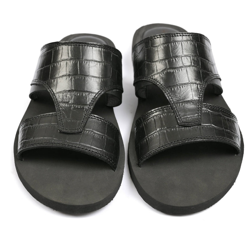 TEXTURED LEATHER SLIPPER - Hi-Street