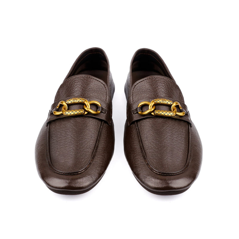TEXTURED LEATHER SOFT SHOES - Hi-Street