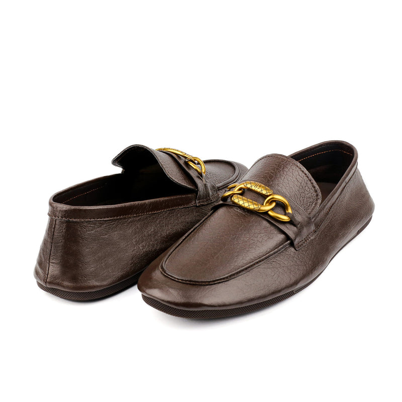 TEXTURED LEATHER SOFT SHOES - Hi-Street