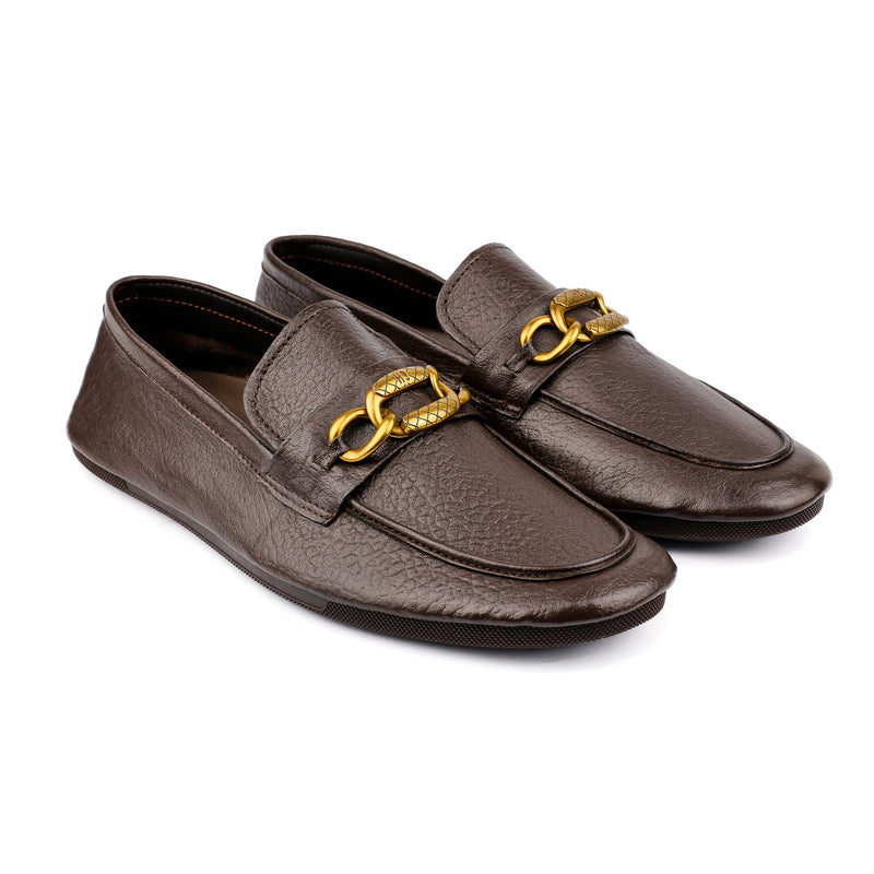 TEXTURED LEATHER SOFT SHOES - Hi-Street