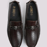 TEXTURED LOAFER WITH BUCKLE - Hi-Street