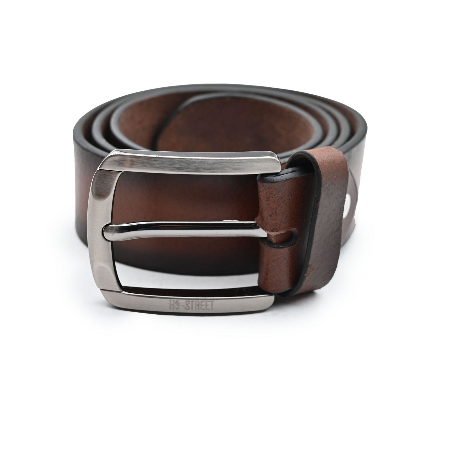 TWO TONE LEATHER BELT - Hi-Street