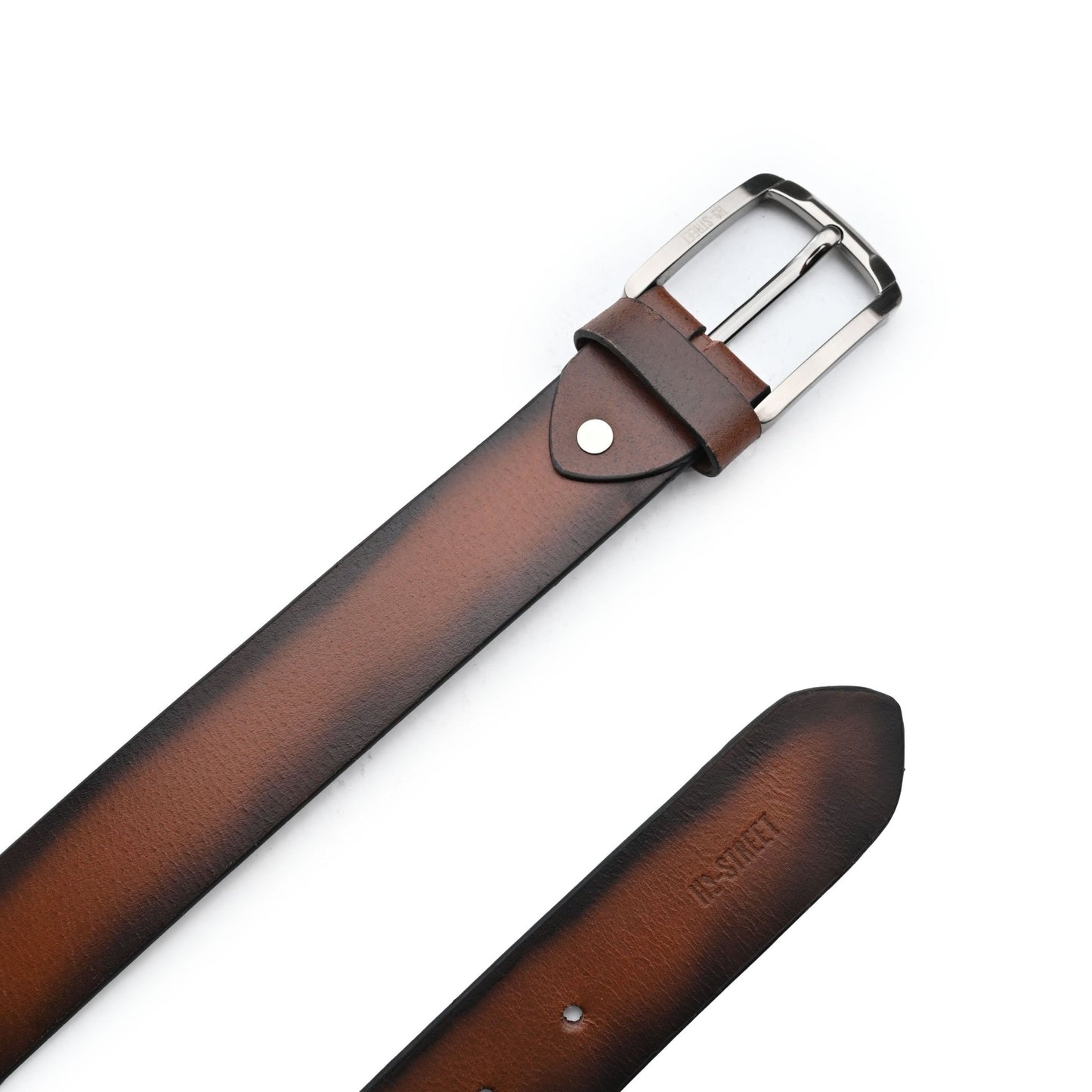 TWO TONE LEATHER BELT - Hi-Street