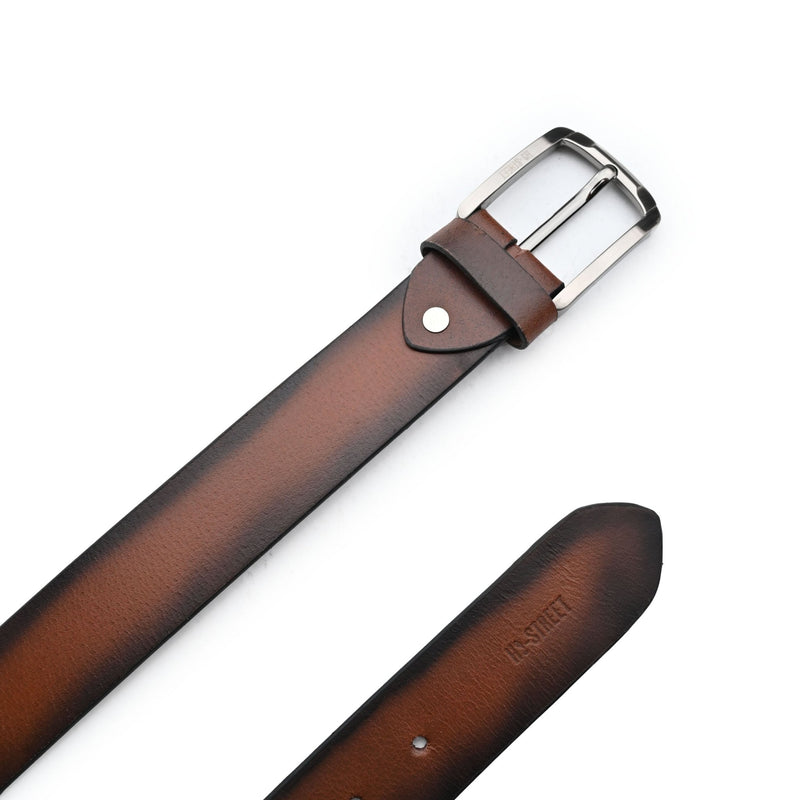 TWO TONE LEATHER BELT - Hi-Street