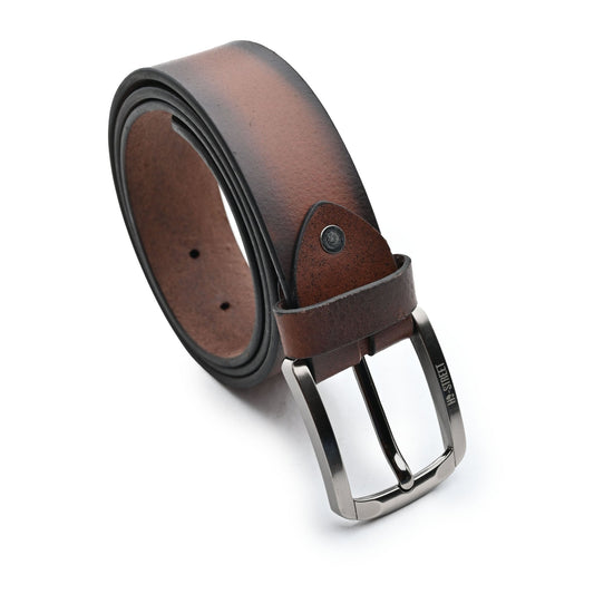 TWO TONE LEATHER BELT - Hi-Street
