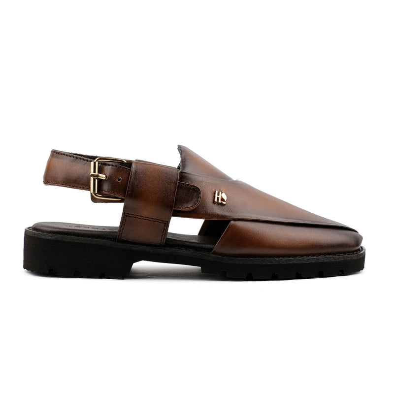 TWO TONE LEATHER EVA SANDAL - Hi-Street