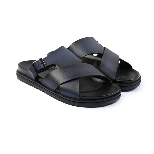 TWO TONE LEATHER EVA SLIPPER - Hi-Street