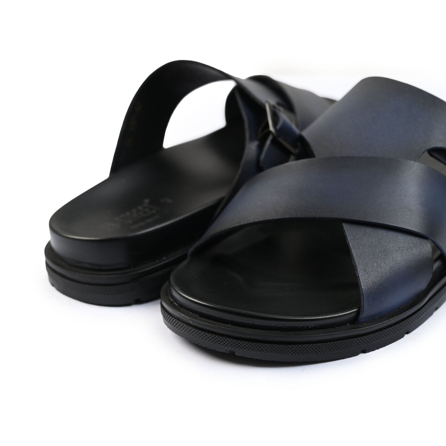 TWO TONE LEATHER EVA SLIPPER - Hi-Street