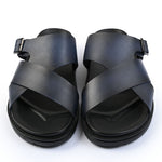 TWO TONE LEATHER EVA SLIPPER - Hi-Street