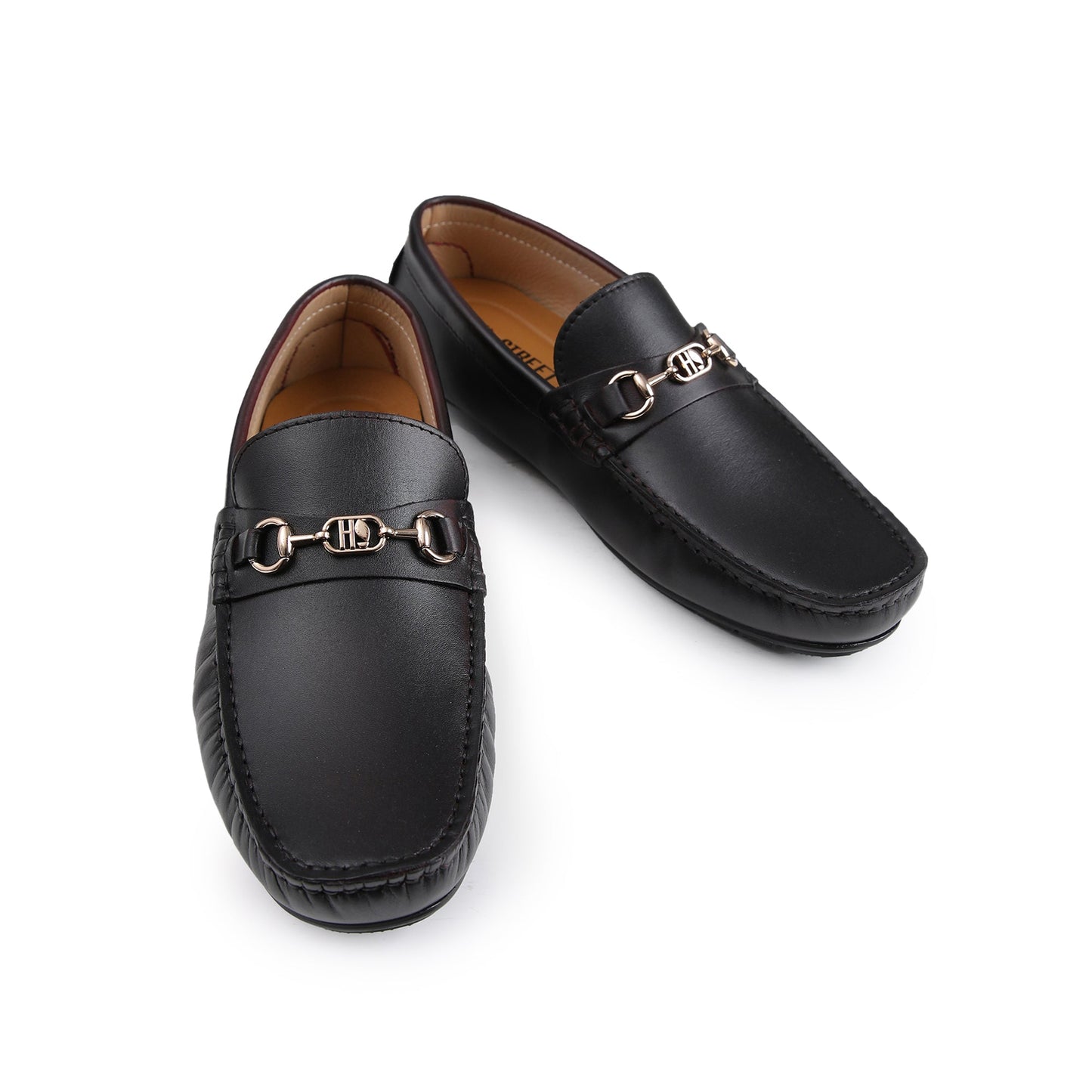 TWO TONE LEATHER LOAFERS - Hi-Street