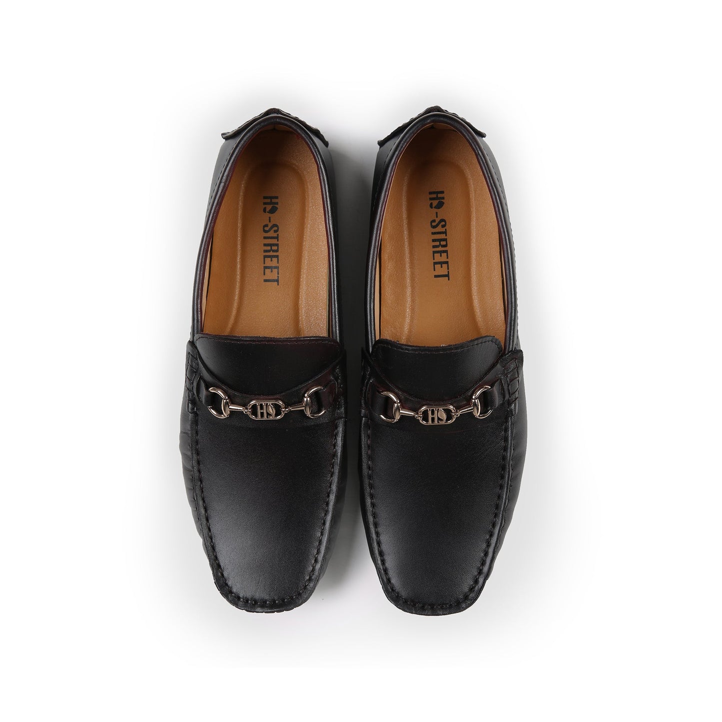 TWO TONE LEATHER LOAFERS - Hi-Street
