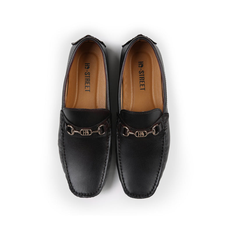 TWO TONE LEATHER LOAFERS - Hi-Street
