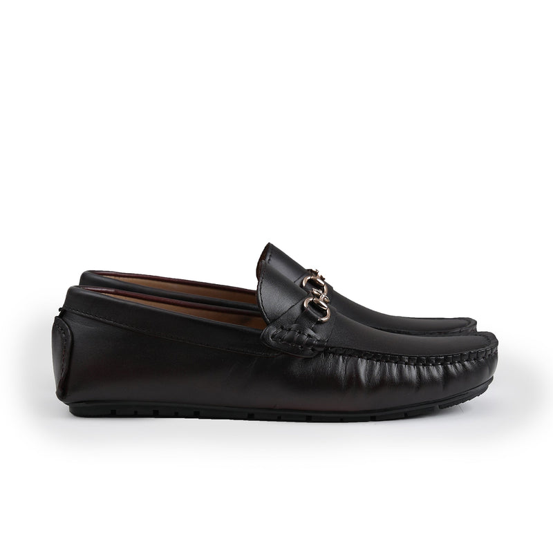 TWO TONE LEATHER LOAFERS - Hi-Street