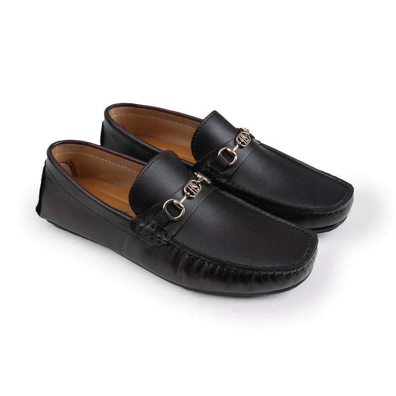TWO TONE LEATHER LOAFERS - Hi-Street