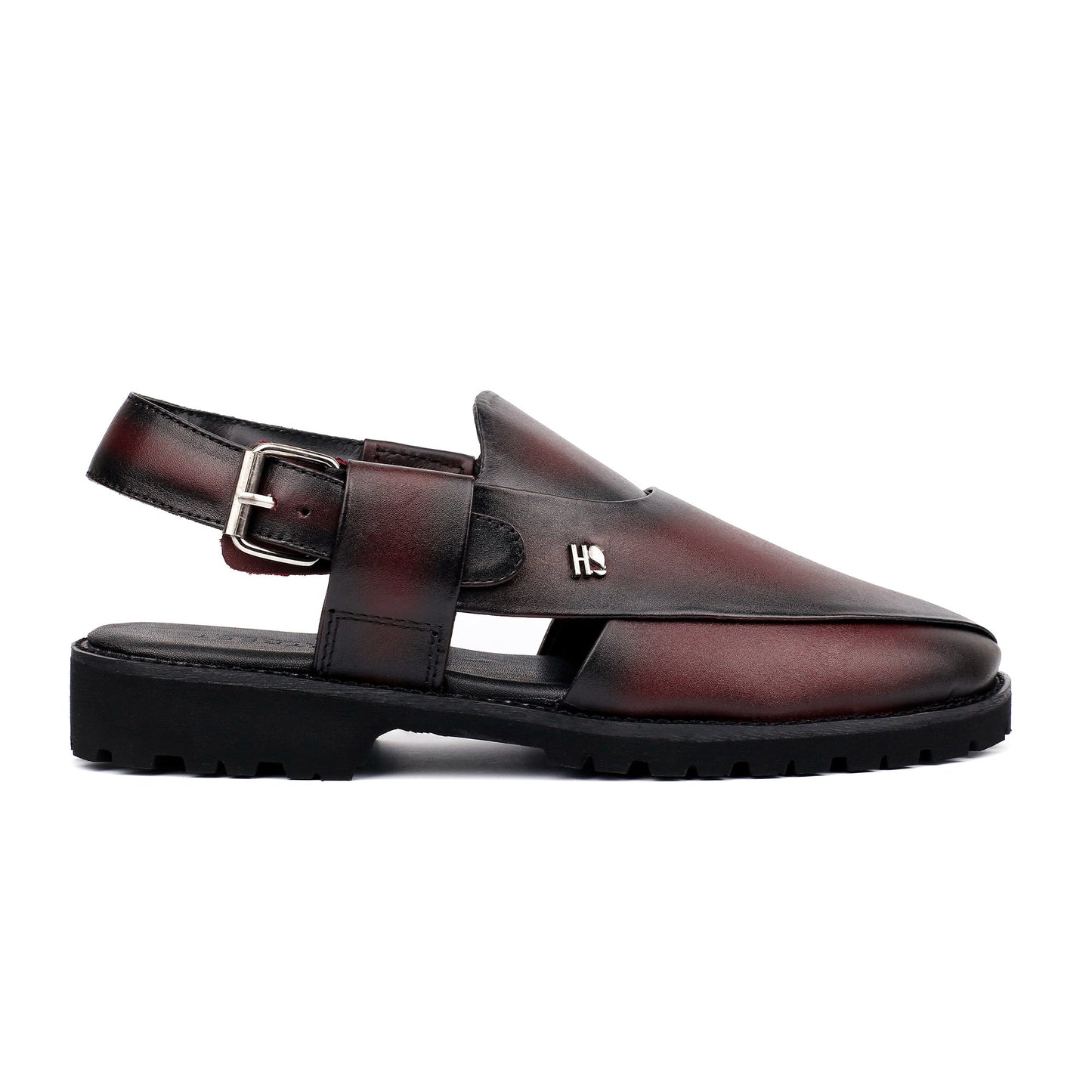 TWO TONE LEATHER SANDAL - Hi-Street