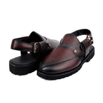 TWO TONE LEATHER SANDAL - Hi-Street