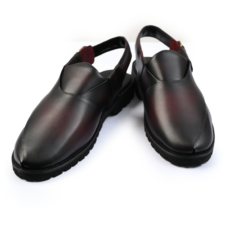 TWO TONE LEATHER SANDAL - Hi-Street