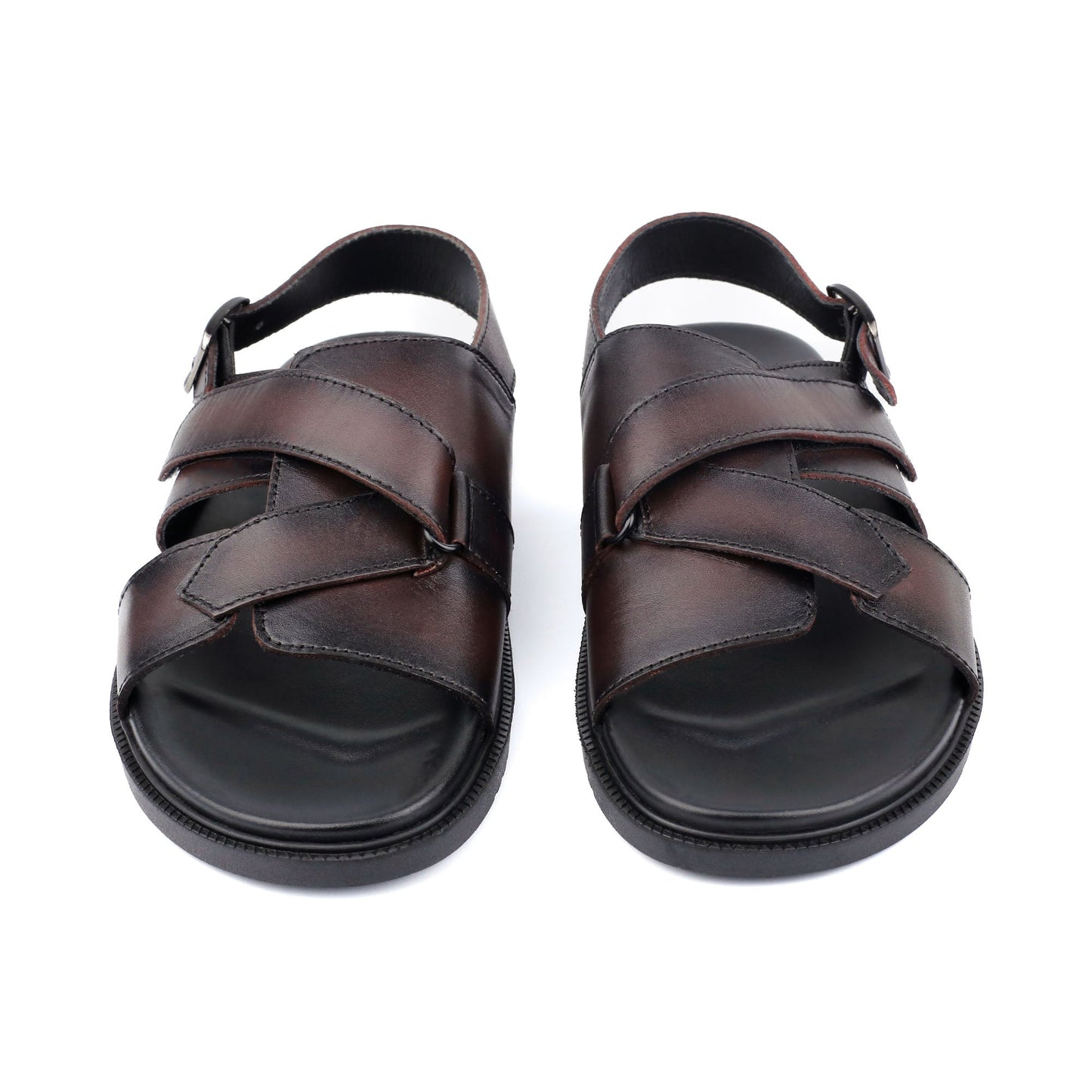 TWO TONE LEATHER SANDAL - Hi-Street
