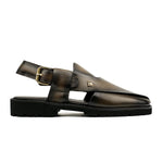 TWO TONE LEATHER SANDAL - Hi-Street